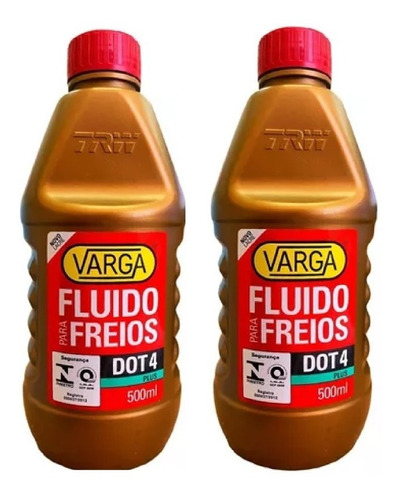 Óleo De Freio Varga Dot 4 Vermelho 500 Ml (02 Unidades)