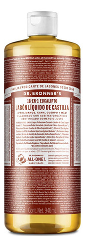 Dr Brooner´s jabón de castilla organico  eucalipto 946 ml