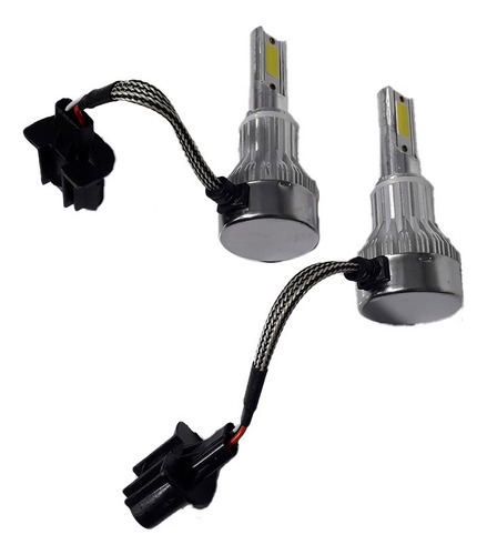 Kit Lâmpada V10 Super Ultra Led H13 Farol Baixo 6500k Xenom