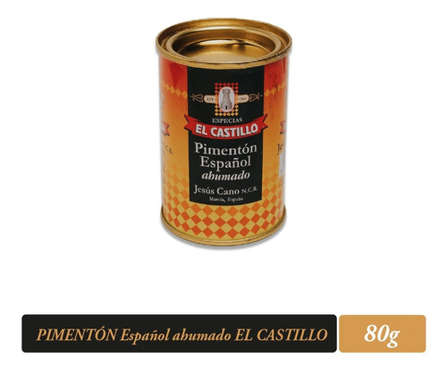 Pimentón Español Ahumado En Lata El Castillo 80 Grs