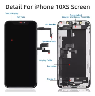 For iPhone XS Lcd Screen Replacement - With Earpiece Speaker