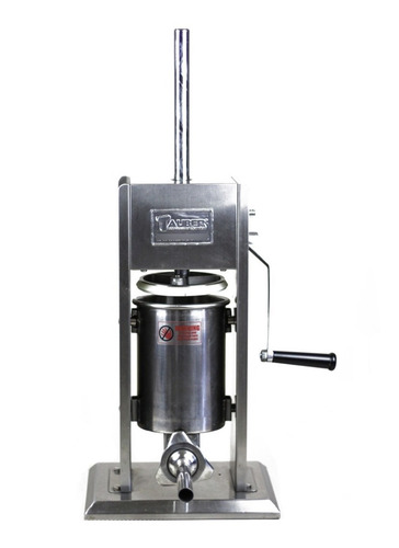 Imagen 5 de 10 de Embutidor Manual En Acero Inoxidable Cap.7 Lts