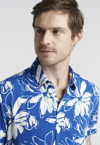 Camisa Ermirna Azul Ss2025 New Man