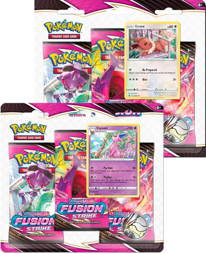 Triple Sobre Pokemon Trading Card Game Fusion Strike