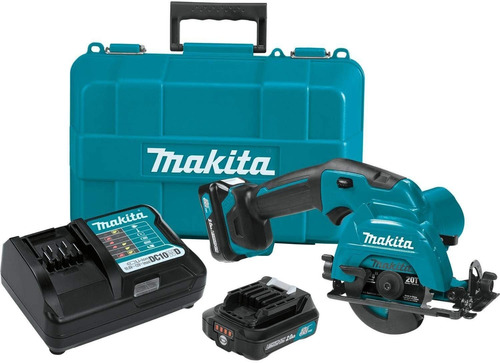 Makita Sh02r1 Sierra Circular Inalámbrica, 12 V, Kit Complet