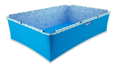 Pileta estructural rectangular Pelopincho 1043 con capacidad de 2800 litros de 2.7m de largo x 1.6m de ancho azul