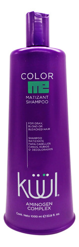 Shampoo Matizador Cabello Beige Platinado Plata Gris 1 Litro