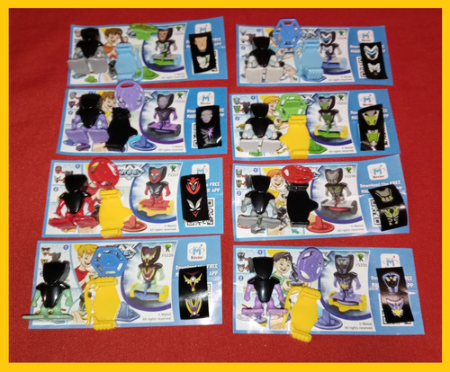Kinder Sorpresa Max Steel Set Completo 8 Figuras Originales (Usado)