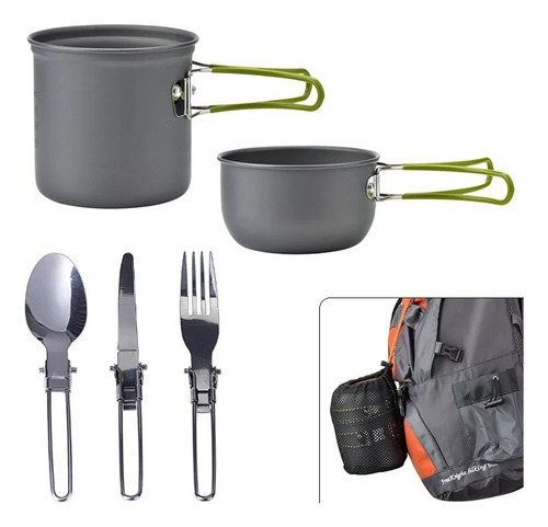 Set Ollas Camping 5 Piezas