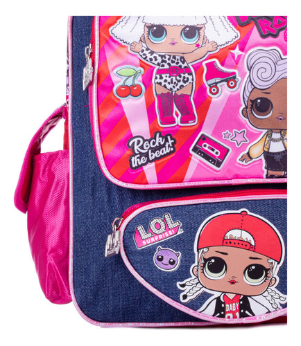 Mochila Lol Surpise Born To Rock Ruz Color Rosa Diseño De La Tela Liso