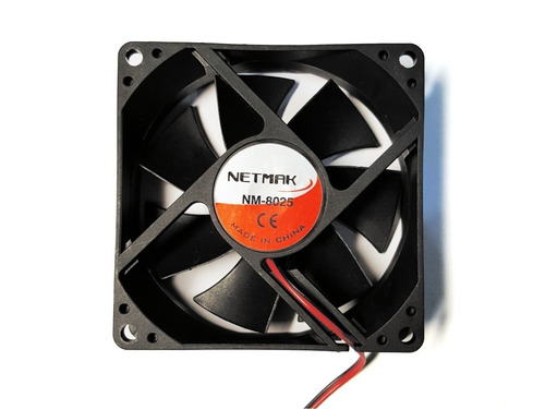 Fan Cooler 8cm 80 X 80 Fuente Nm-8025 Netmak Importador