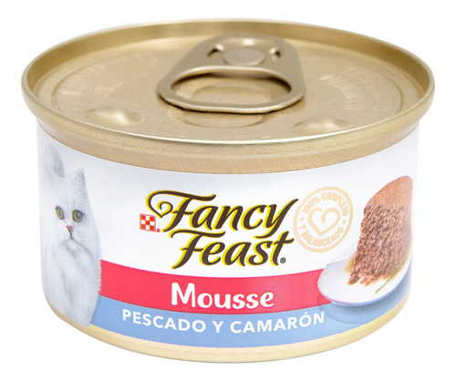 Fancy Feast Mousse Pescado Y Camarón 3 Onzas