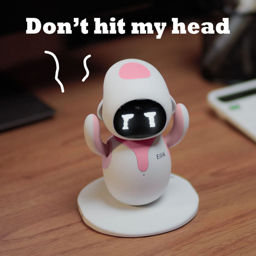 Juguetes Interactivos Eilik Pink Mascotas Robot Con Emocione Personaje Color