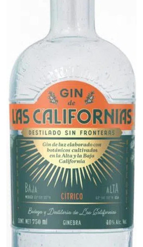 Pack De 4 Ginebra De Las Californias Cítrico 750 Ml