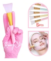 Comprar 5 Pz Brocha De Silicona Aplicador Mascarillas Cremas Facial