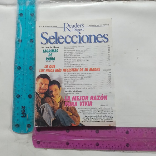 Revista Selecciones No 688 Marzo 1998 Lagrimas De Rabia (Usado)