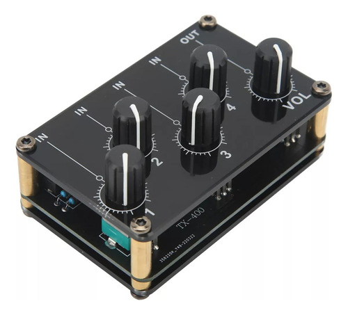 Mezclador De Audio, 4 Entradas Y 1 Salida, Mini Tarjeta De