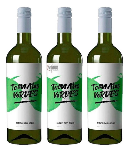 Vino Tomates Verdes Bajo Alcohol Santa Julia 750 Ml Pack X3