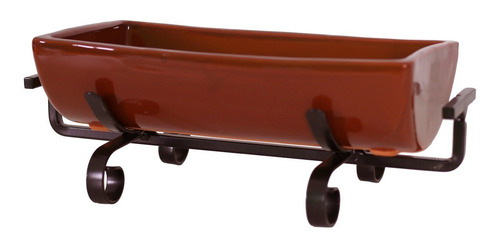 Imagem 2 de 6 de Suporte De Ferro Para Telha De Barro Para Peixes De 31 Cm