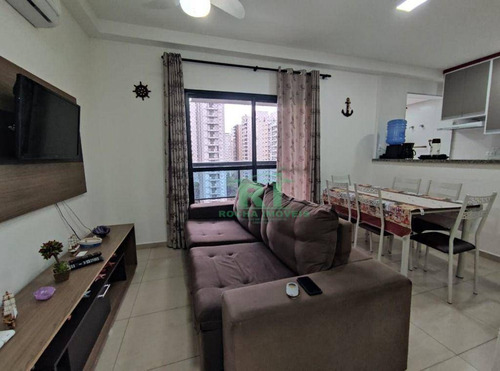 Imagem 3 de 20 de Flat Na Praia, Reformado, Beira Mar, Vista Para O Mar, Área De Lazer, 2 Dormitórios Sendo 1 Suíte, 2 Vagas De Garagem, Pitangueiras, Guarujá/sp - Fl0060