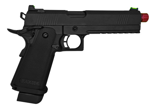 Pistola Airsoft Black Devil Hi-cap 5.1 1911 Rossi Green Gas