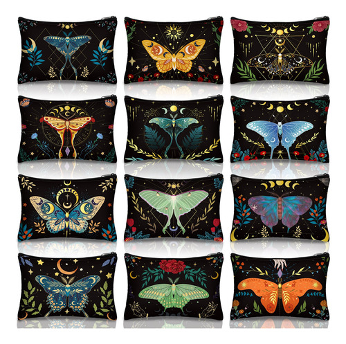 Kajaia 12 Bolsas De Maquillaje De Mariposa, Regalos De Marip