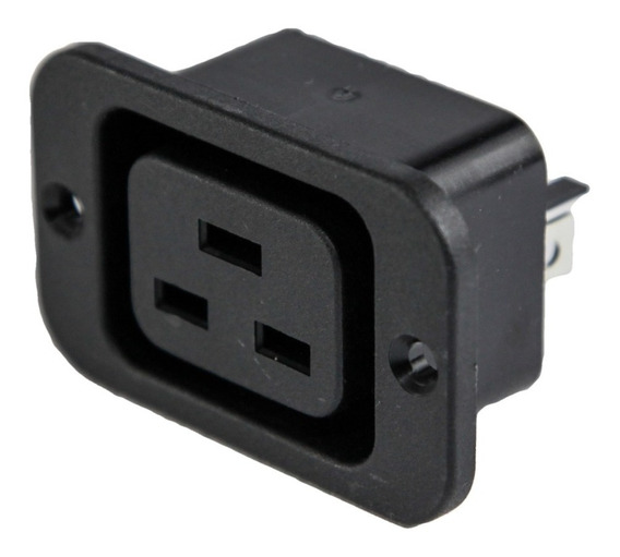 Competidores subterráneo Reciclar Conector Ficha C19 Hembra 3 Pin 16a 250v Ups P/ Chasis Htec