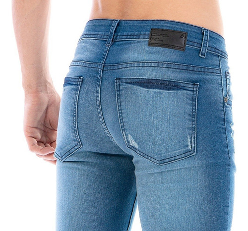 Imagen 5 de 6 de Jeans Pantalón Mezclilla Caballero Stone / Ligera Demolición