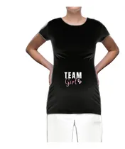 Comprar Playera Embarazada Pareja Revelación Team Girl Boy Piecitos
