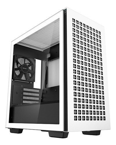 Gabinete Gamer Deepcool Ch370 Wh, Vidrio templado, 1 ventilador