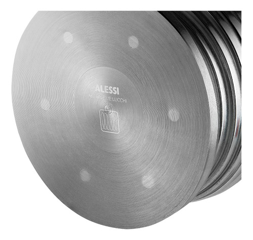 Alessi Mdl02/6rfm Pulcina Cafetera Espresso, 6 Tazas, Rojo