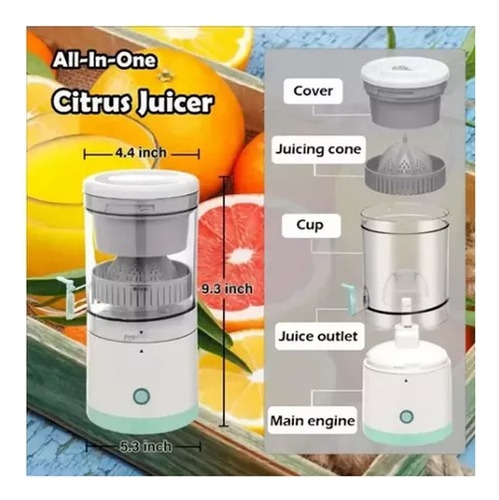 Exprimidor Automático Extractor De Jugo Y Frutas Cítricos