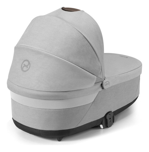 Cuna Cybex Cot S Lux 2, Color Gris Lava, Con Asa De Transpor