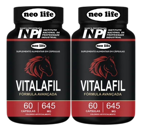 1x Vitalafil 60 Caps Original - Fórmula Avançada - Oficial Vitalafil