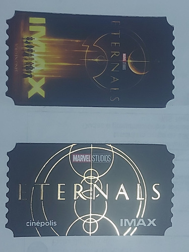 Tarjeta Conmemorativa Pelicula Eternals