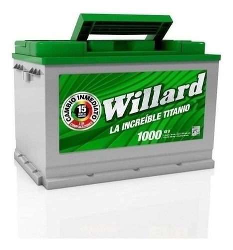 Bateria Willard Titanio 48d-1000 Audi 100 V6 2.8l Mod 1992