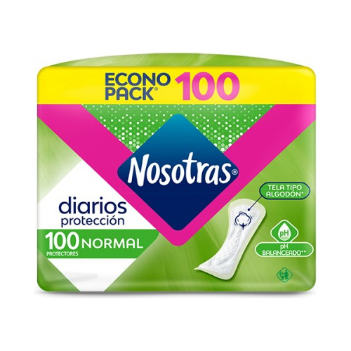 Nosotras Protector Diario Normal Cortos X100 Un