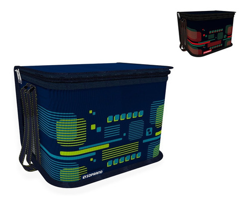 Bolsa/sacola Térmica Cooler 18 Litros Tropical - Soprano Cor Azul 0