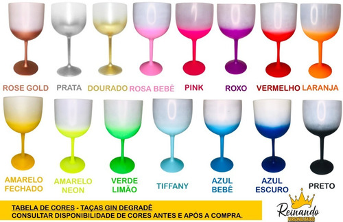 Imagem 9 de 9 de 5 Taças De Gin 600ml Acrílico Personalizadas