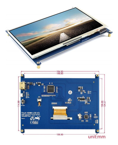 Pantalla Táctil Capacitiva De 7 Pulgadas Con Pantalla Táctil