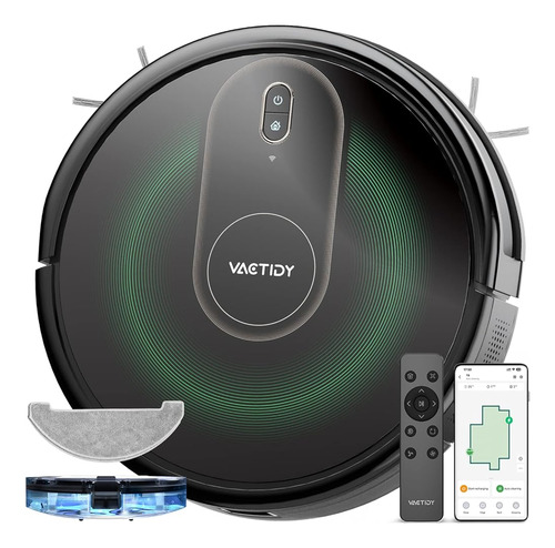 ~? Vactidy T8 Robot Aspirador Y Mop Combo, Wifi / App / Alex