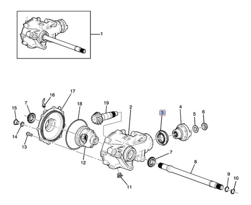 Reten Yugo Diferencial Del Gmc Yukon 5.3l V8 2016