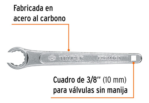 Llave Para Tanque De Gas Truper 15490 Ll-ga