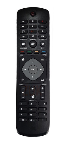 Control Remot Para Tv Philips Netflix Smart 4k 5000 6000 Zuk
