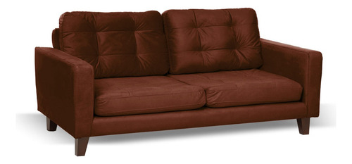Sofa Napoles 3 Cuerpos Tela Velvet - Latam Home