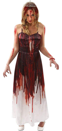 Carrie Bloody Prom Queen Vestido De Disfraz Para Adulto -