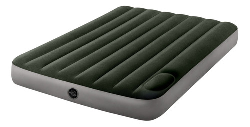 Colchão inflável Intex 64762  cor verde de  137cm x 191cm x 25cm