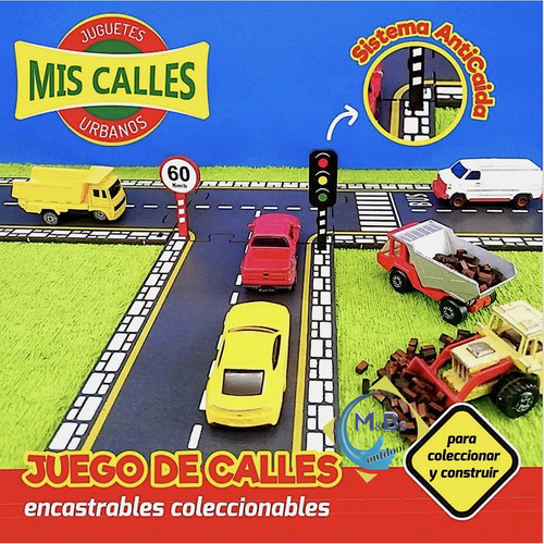 Imagen 9 de 9 de Mega Kit Pista Auto Calles 42 Piezas Juego Encastre Niños