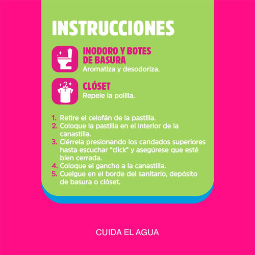 Flash Pastilla Sanitaria Gancho Floral 72gr Caja Con 48pz