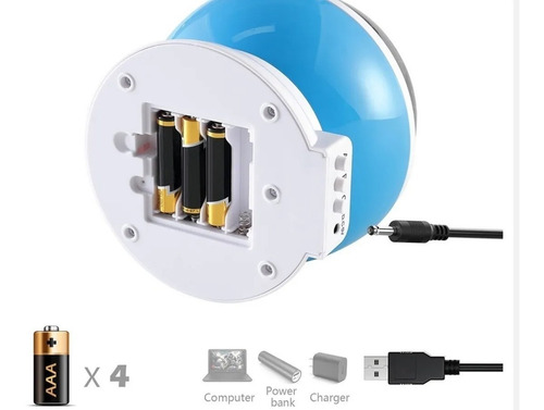 Velador Luz Proyector Estrella Recargable Usb Violeta
